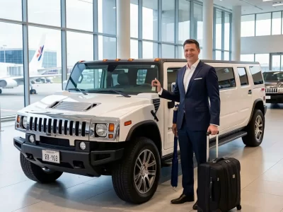 Airport Car Service Bellevue with luxury limo airport pickup